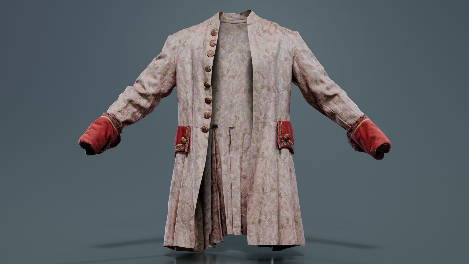 Leaf Jacket Low-poly 3D model_2