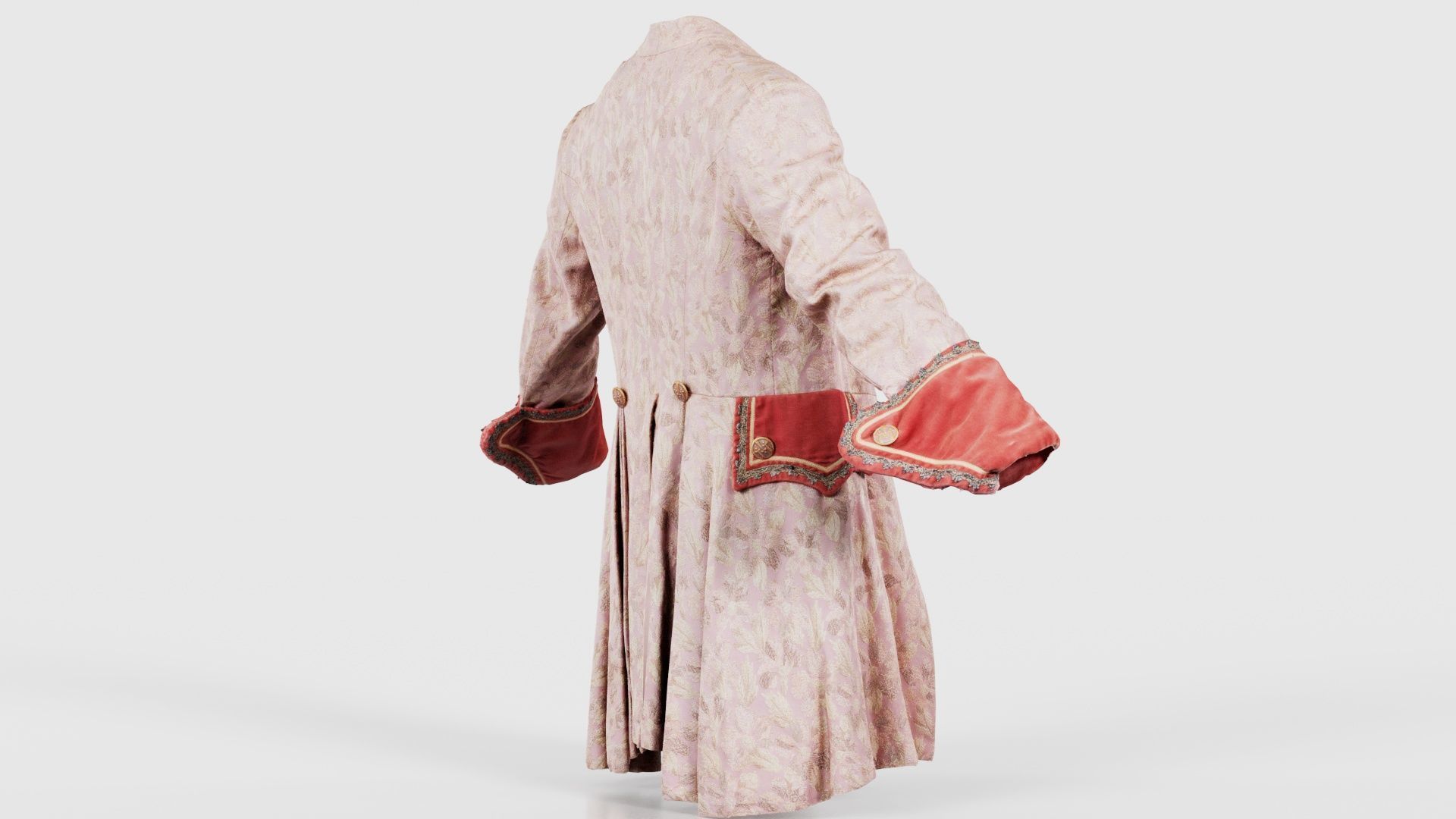 Leaf Jacket Low-poly 3D model_19