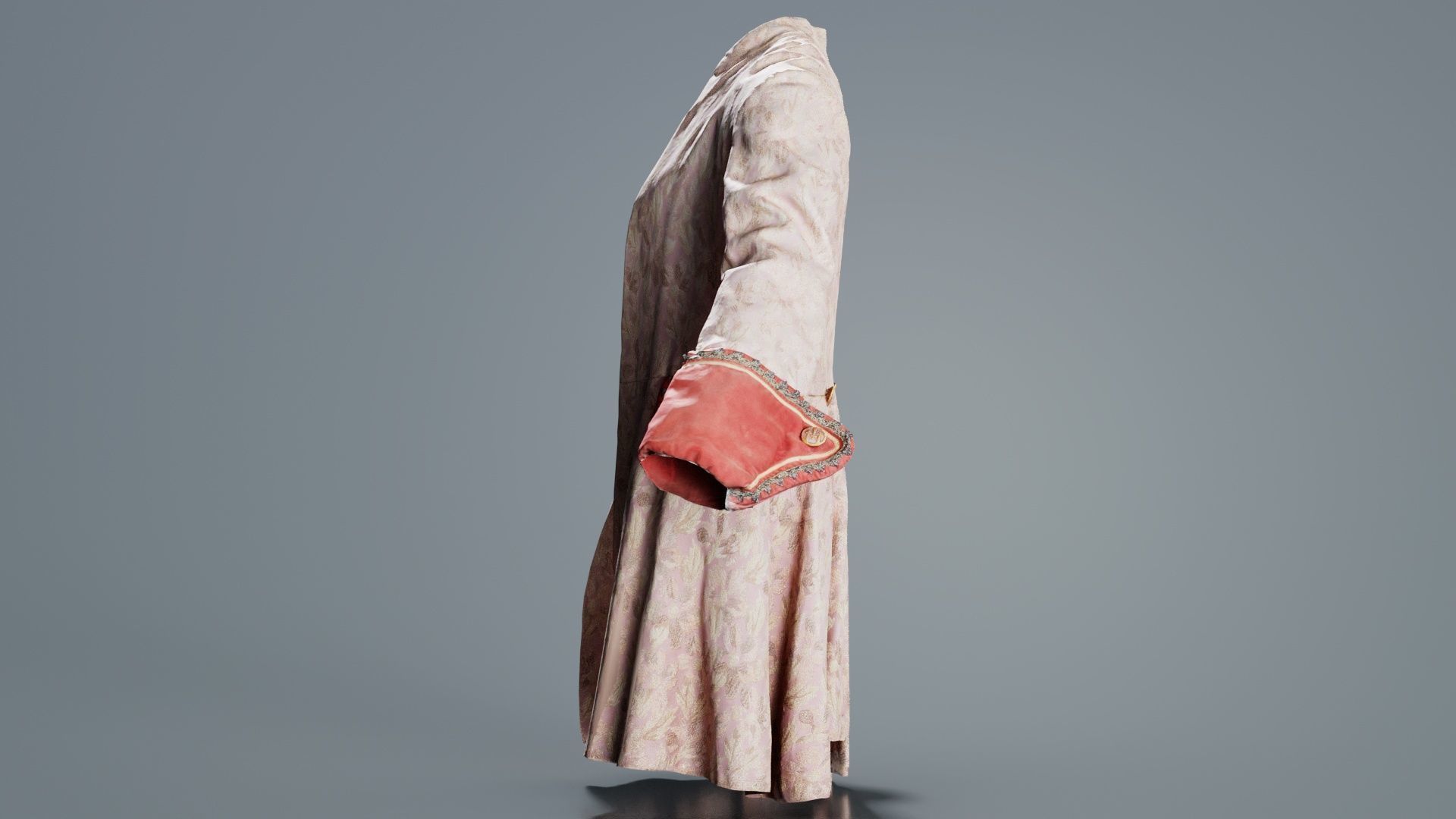 Leaf Jacket Low-poly 3D model_8