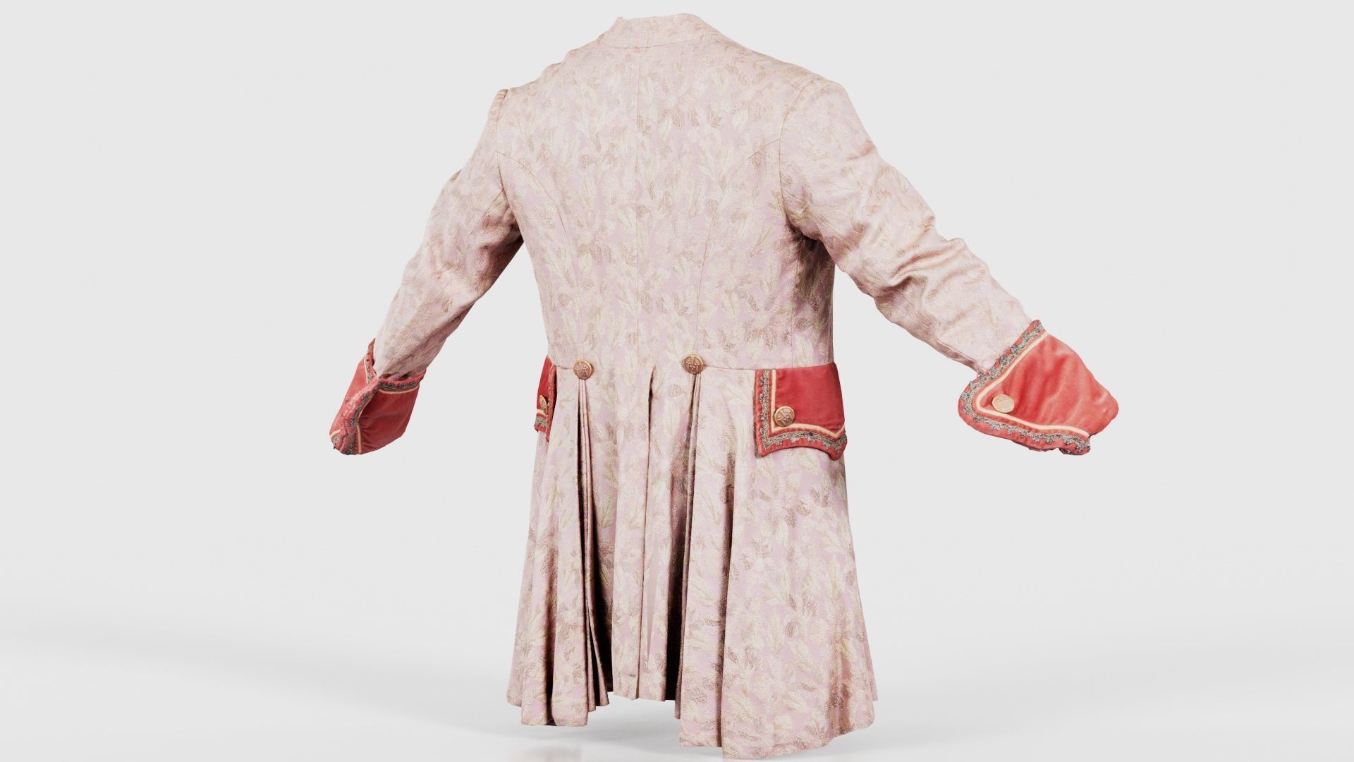 Leaf Jacket Low-poly 3D model_20