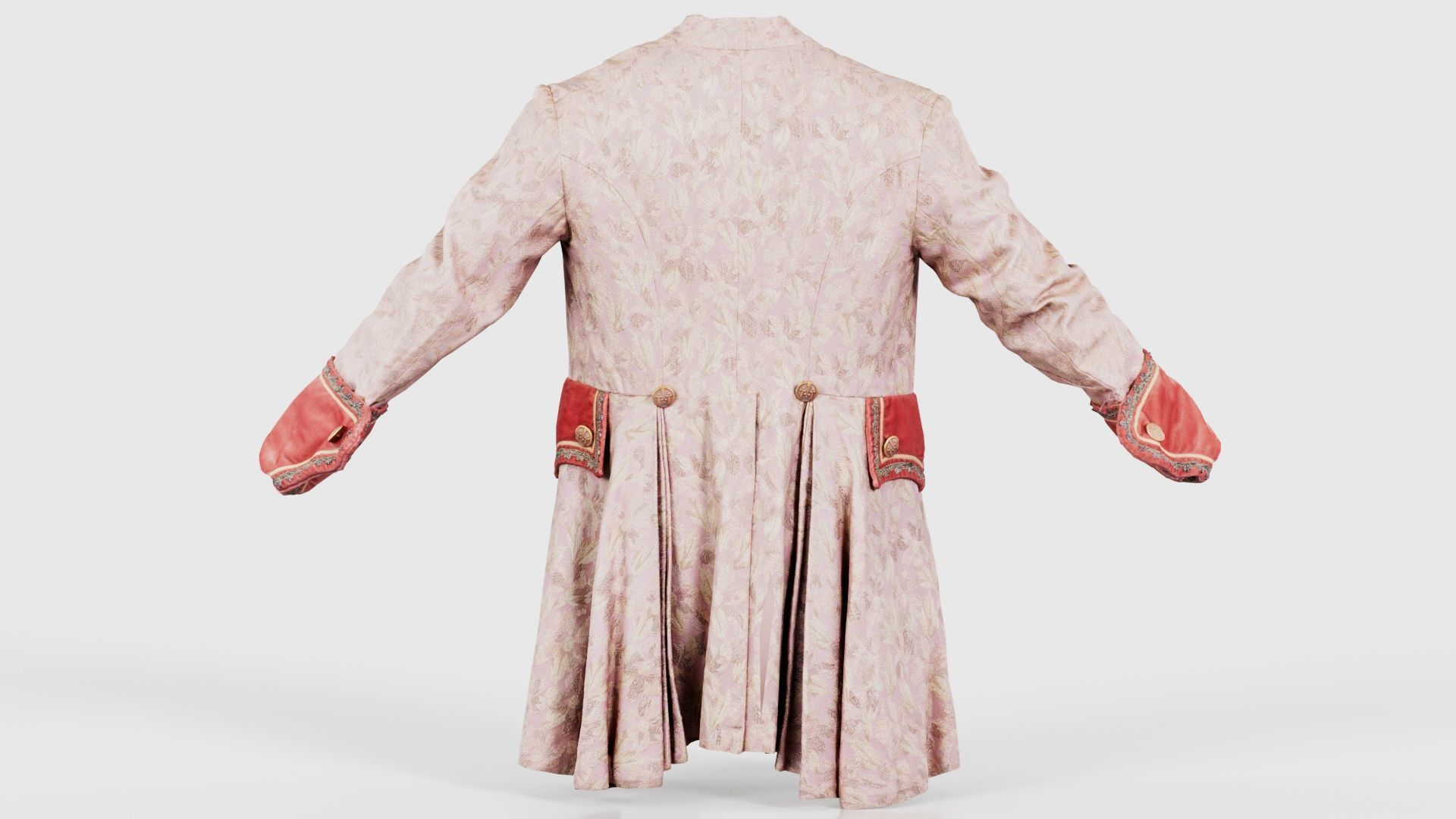 Leaf Jacket Low-poly 3D model_21