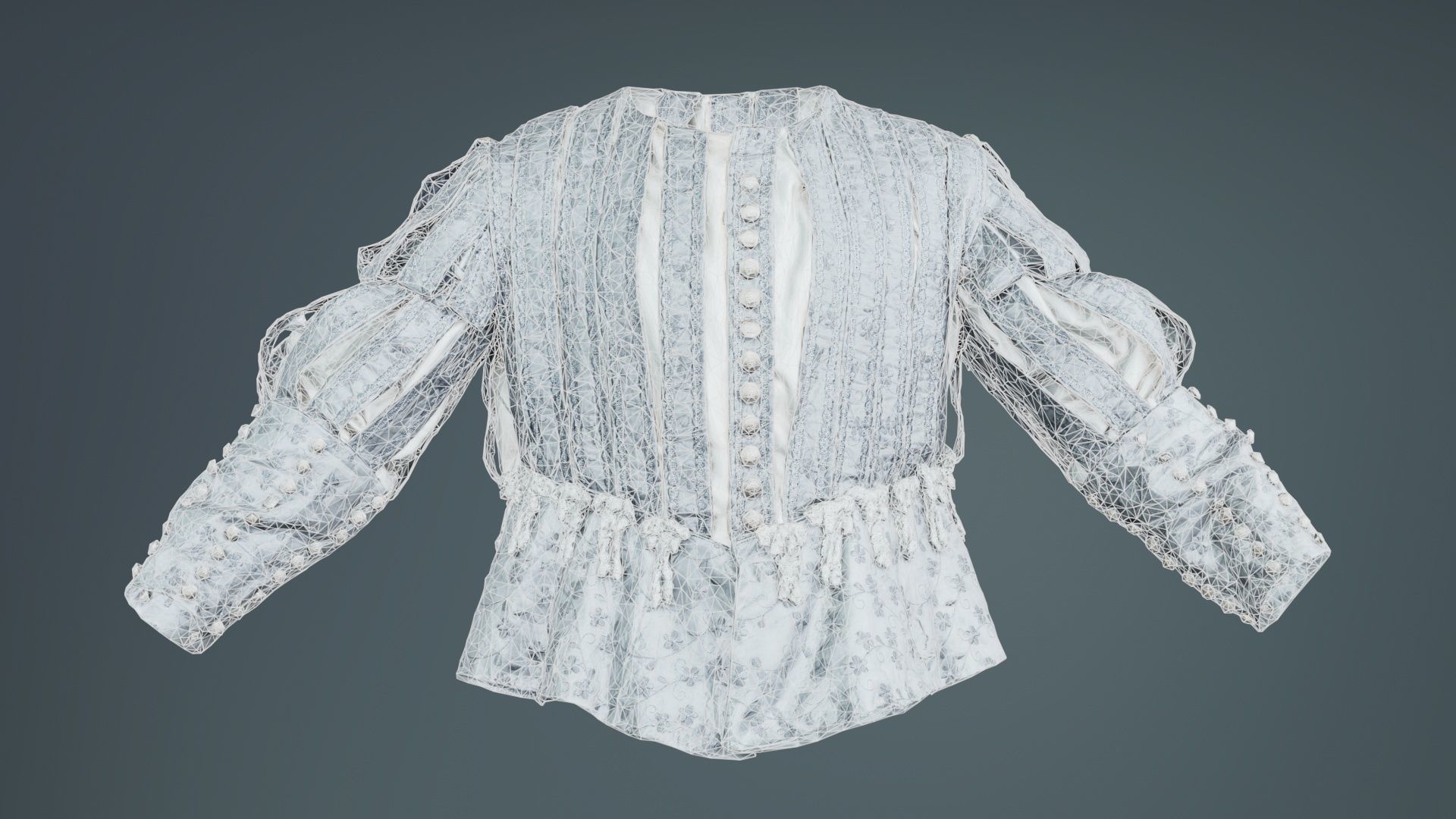 Prince Jacket Puff Low-poly 3D model_9