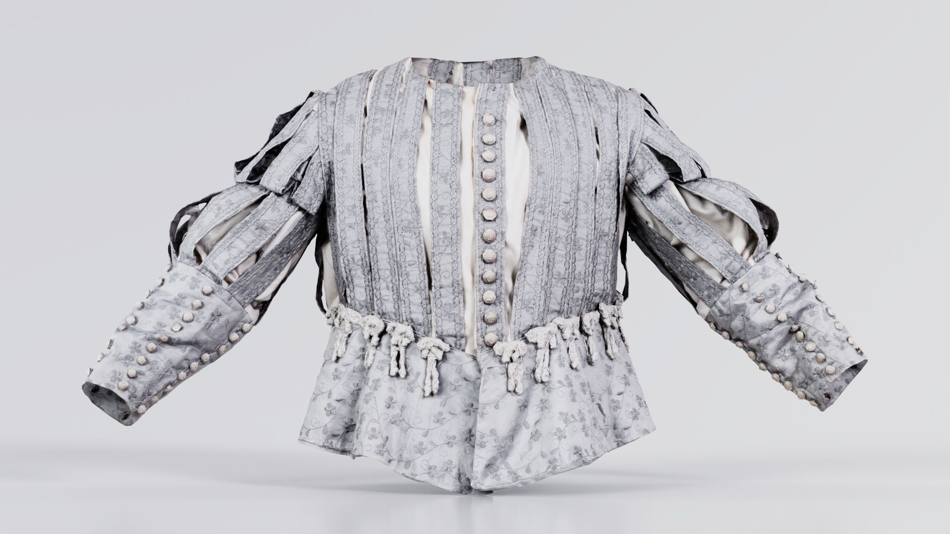 Prince Jacket Puff Low-poly 3D model_8