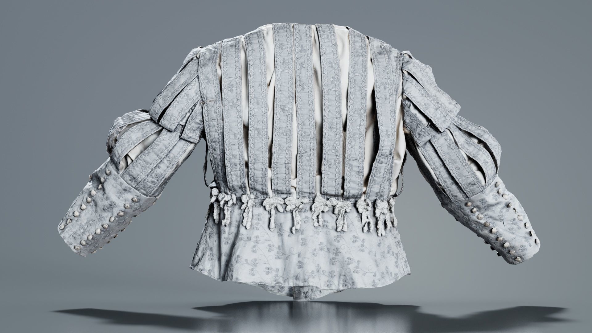 Prince Jacket Puff Low-poly 3D model_1