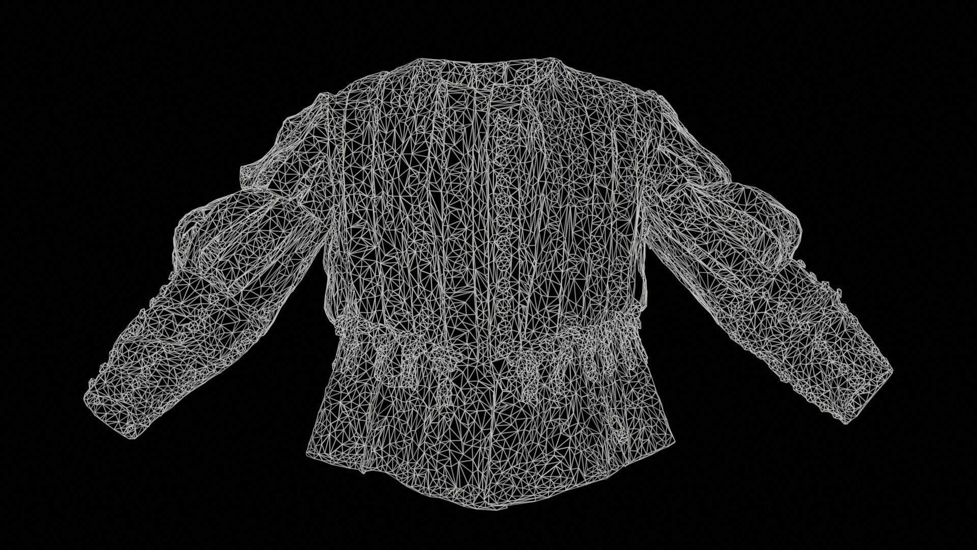 Prince Jacket Puff Low-poly 3D model_11