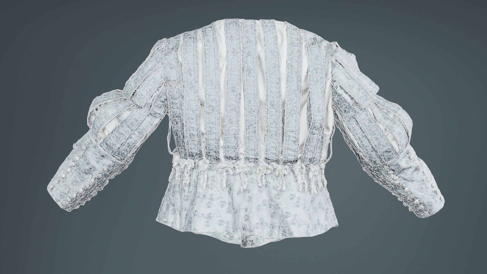 Prince Jacket Puff Low-poly 3D model_10