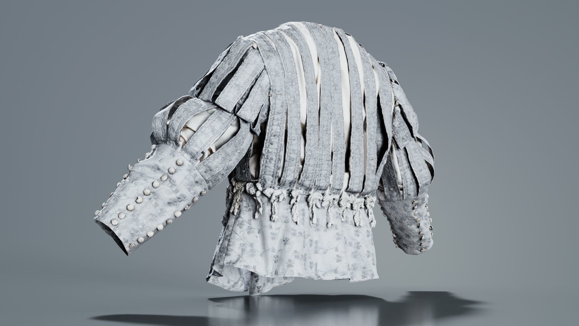 Prince Jacket Puff Low-poly 3D model_5