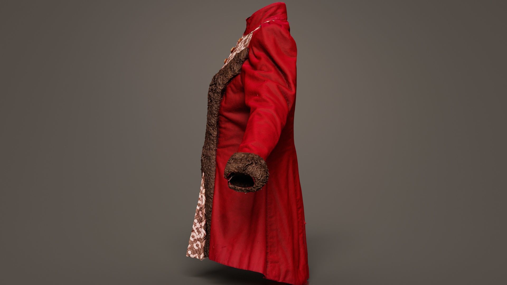 Queen Jacket Low-poly 3D model_2