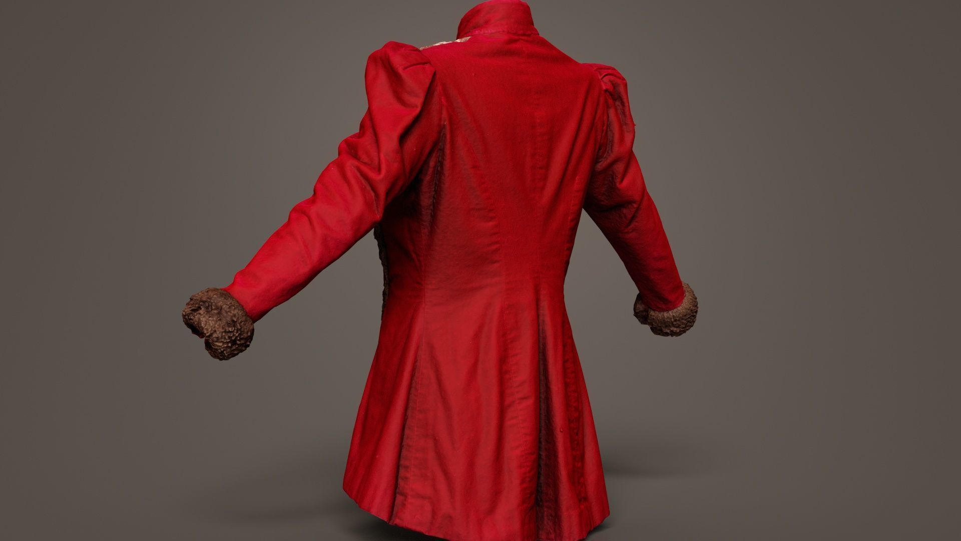 Queen Jacket Low-poly 3D model_4