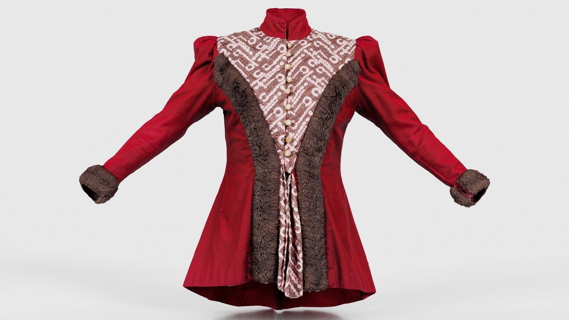 Queen Jacket Low-poly 3D model_15