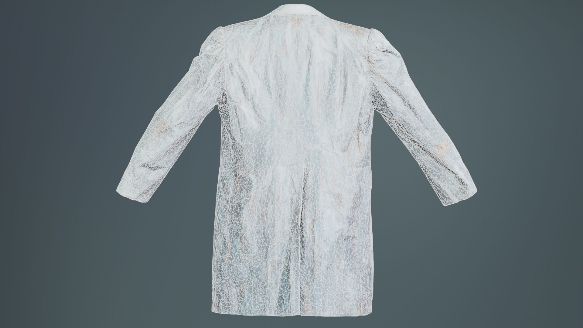 Statue Jacket Low-poly 3D model_10