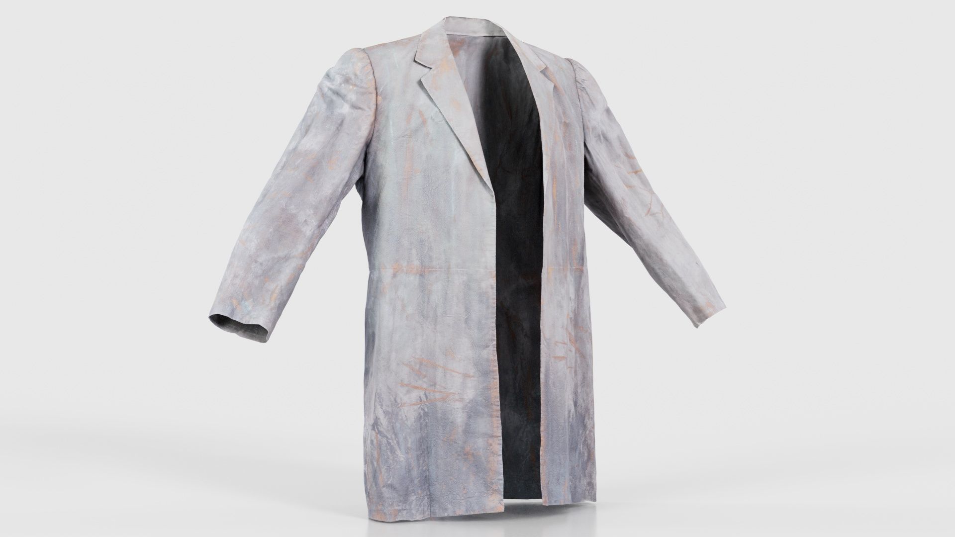 Statue Jacket Low-poly 3D model_16