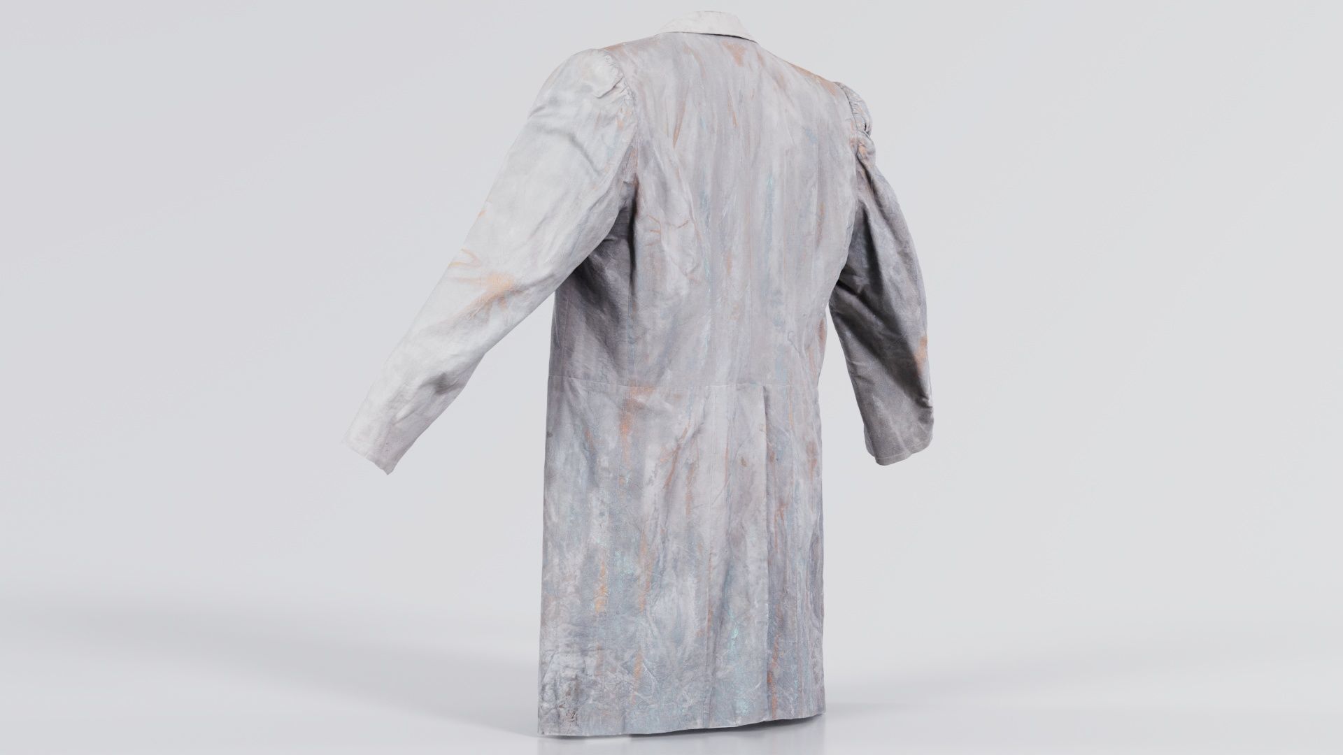 Statue Jacket Low-poly 3D model_8