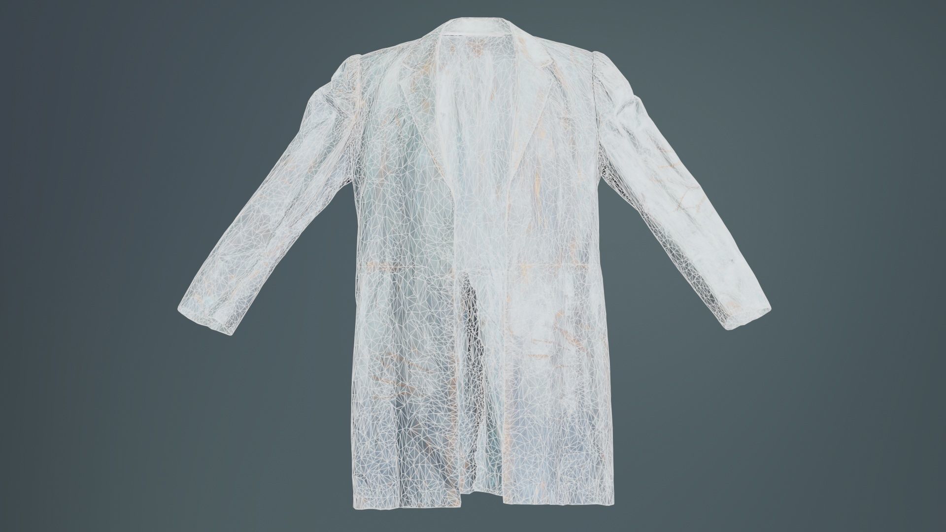 Statue Jacket Low-poly 3D model_9