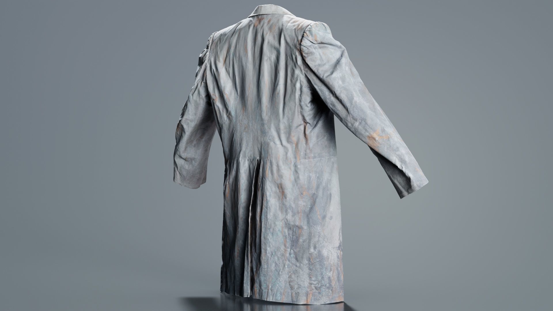Statue Jacket Low-poly 3D model_3