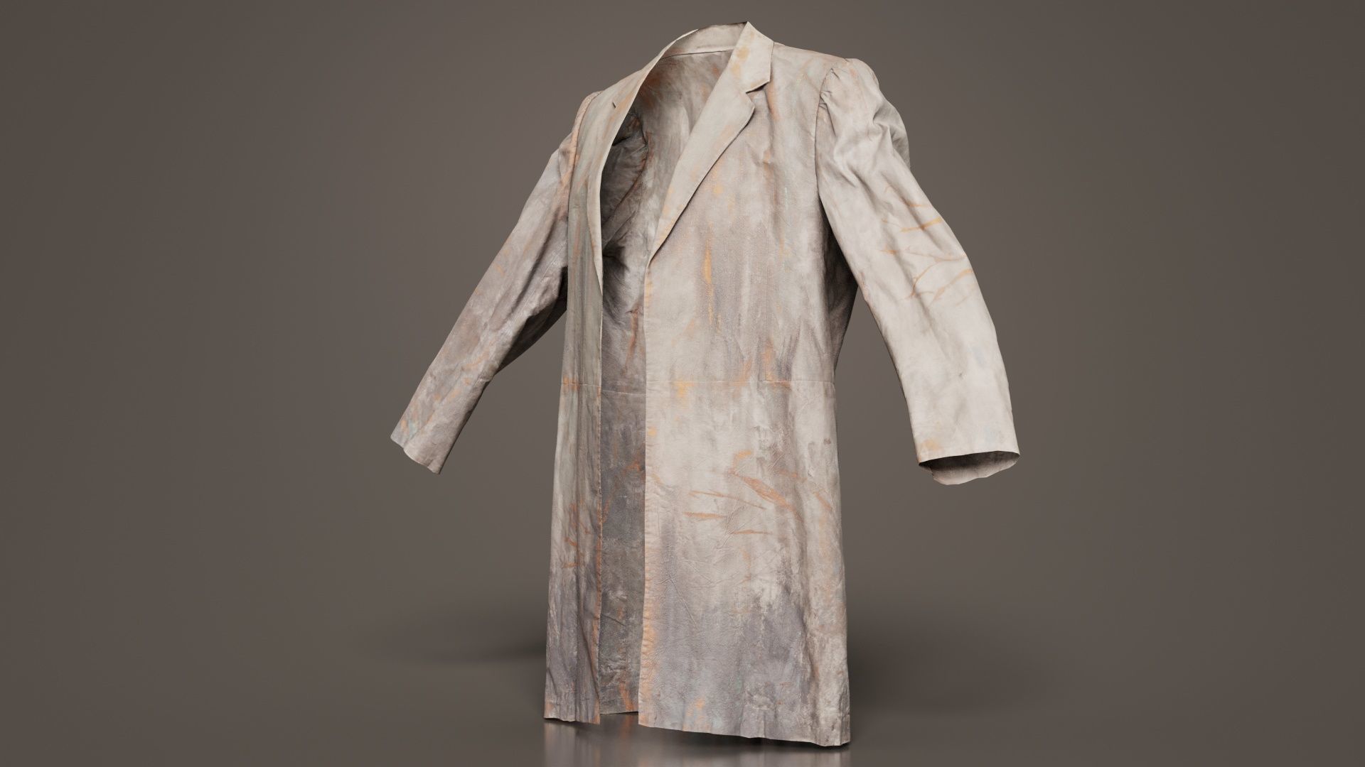 Statue Jacket Low-poly 3D model_6