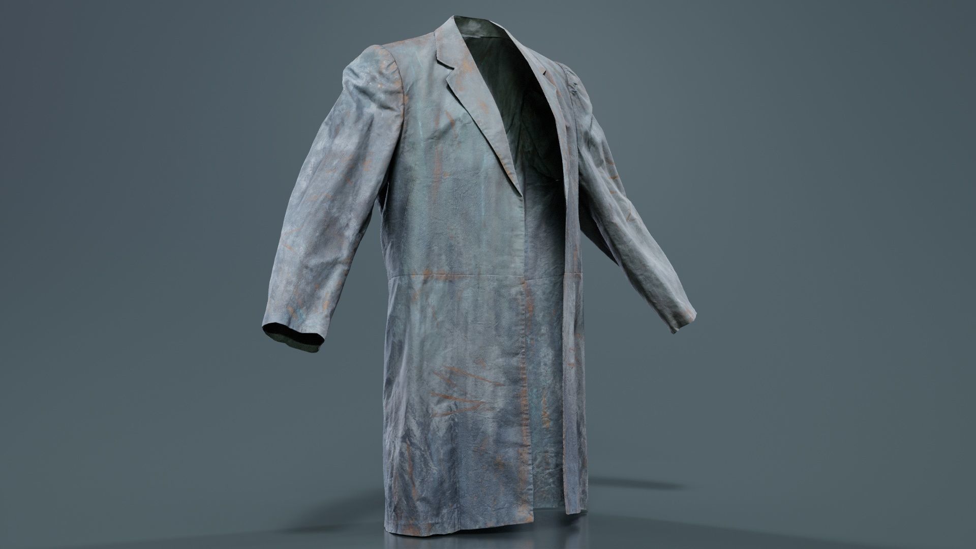 Statue Jacket Low-poly 3D model_5