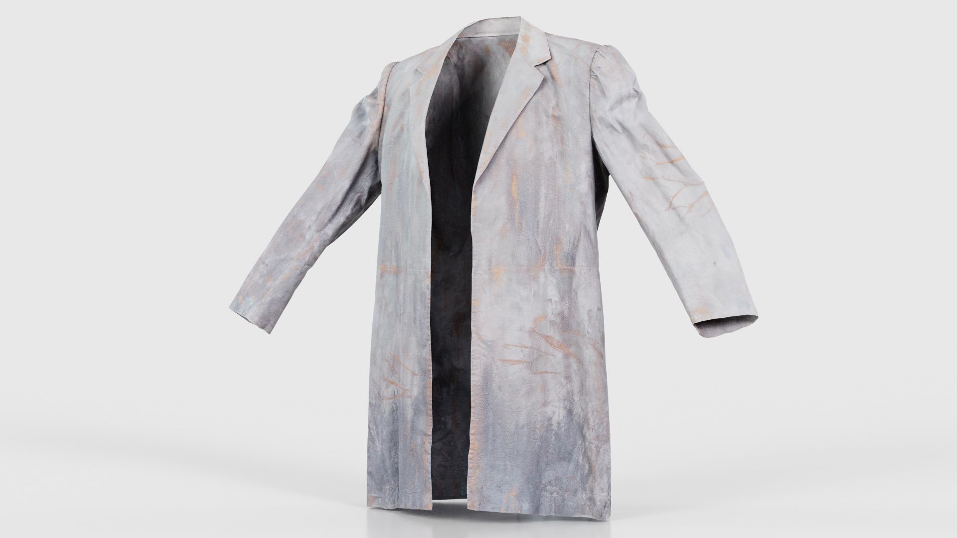 Statue Jacket Low-poly 3D model_26