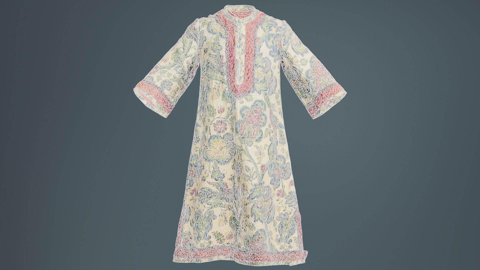 Bird Robe Low-poly 3D model_9