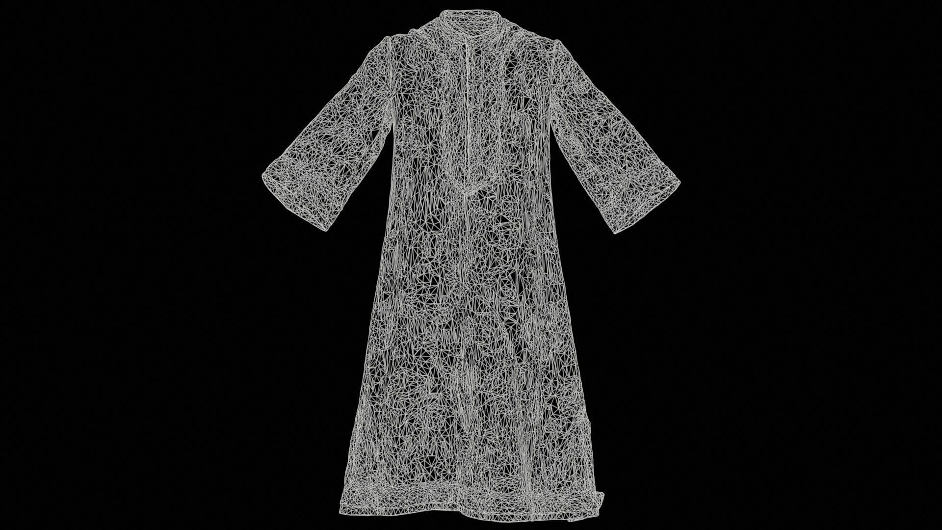 Bird Robe Low-poly 3D model_11