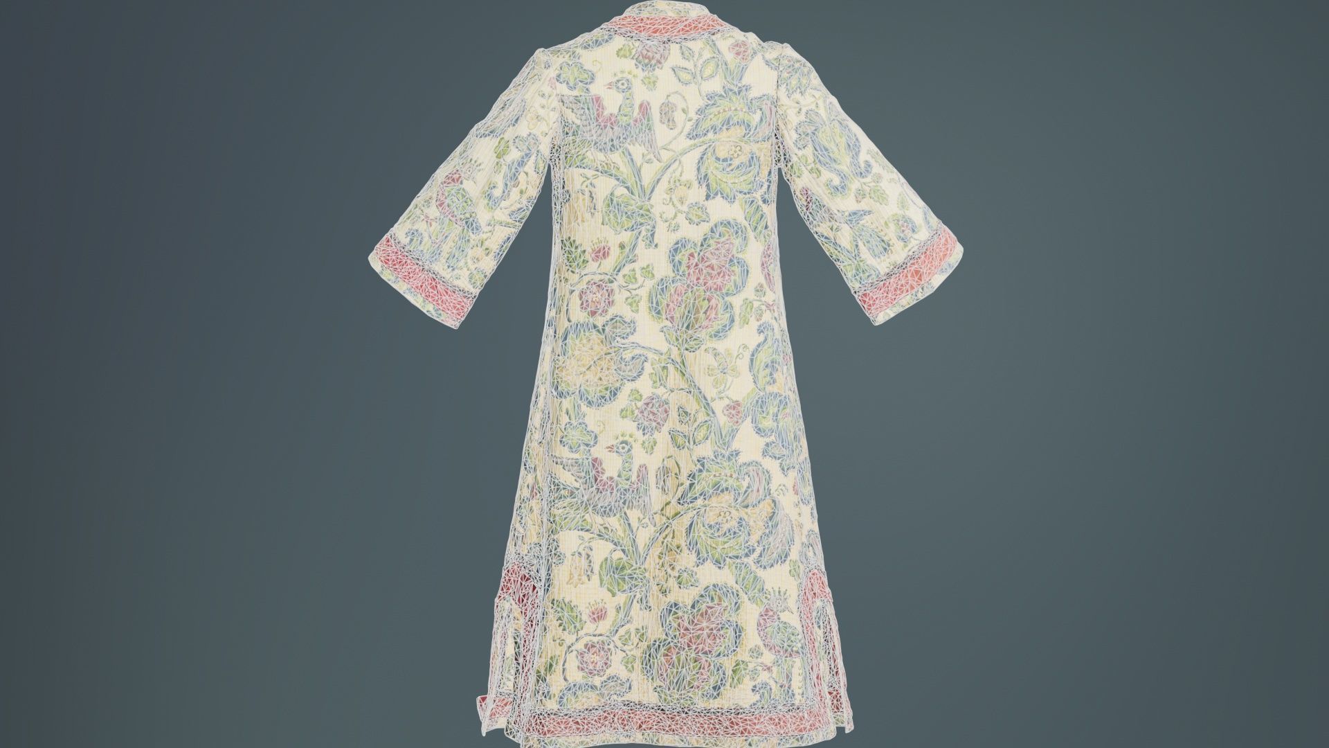 Bird Robe Low-poly 3D model_10