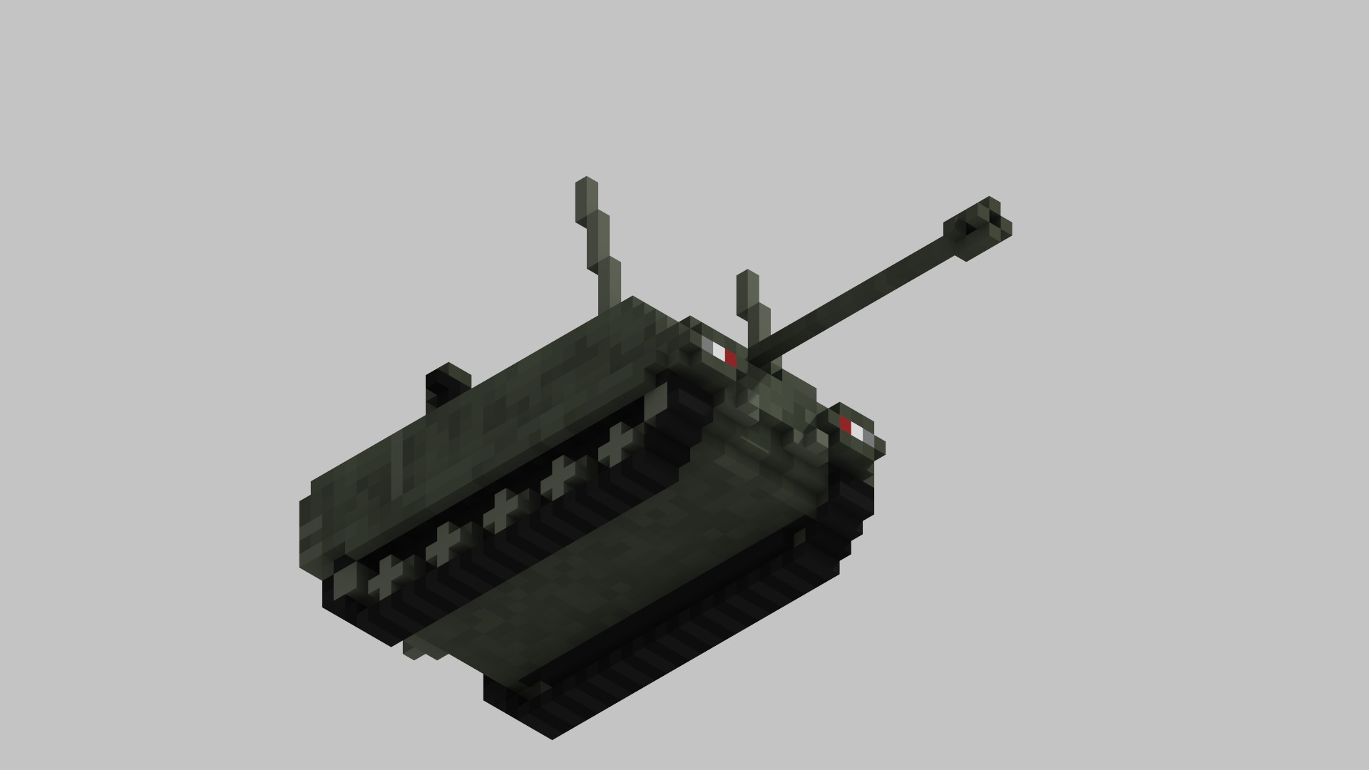 AMX 10M Acra Tank Voxel Low-poly 3D model_10