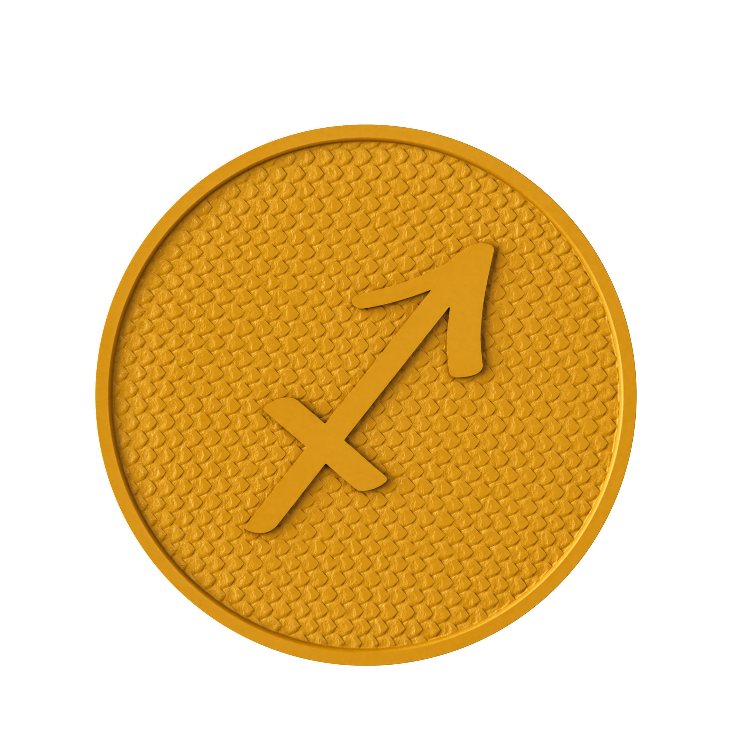 Sagittarius Zodiac Pendant 3D print model_12