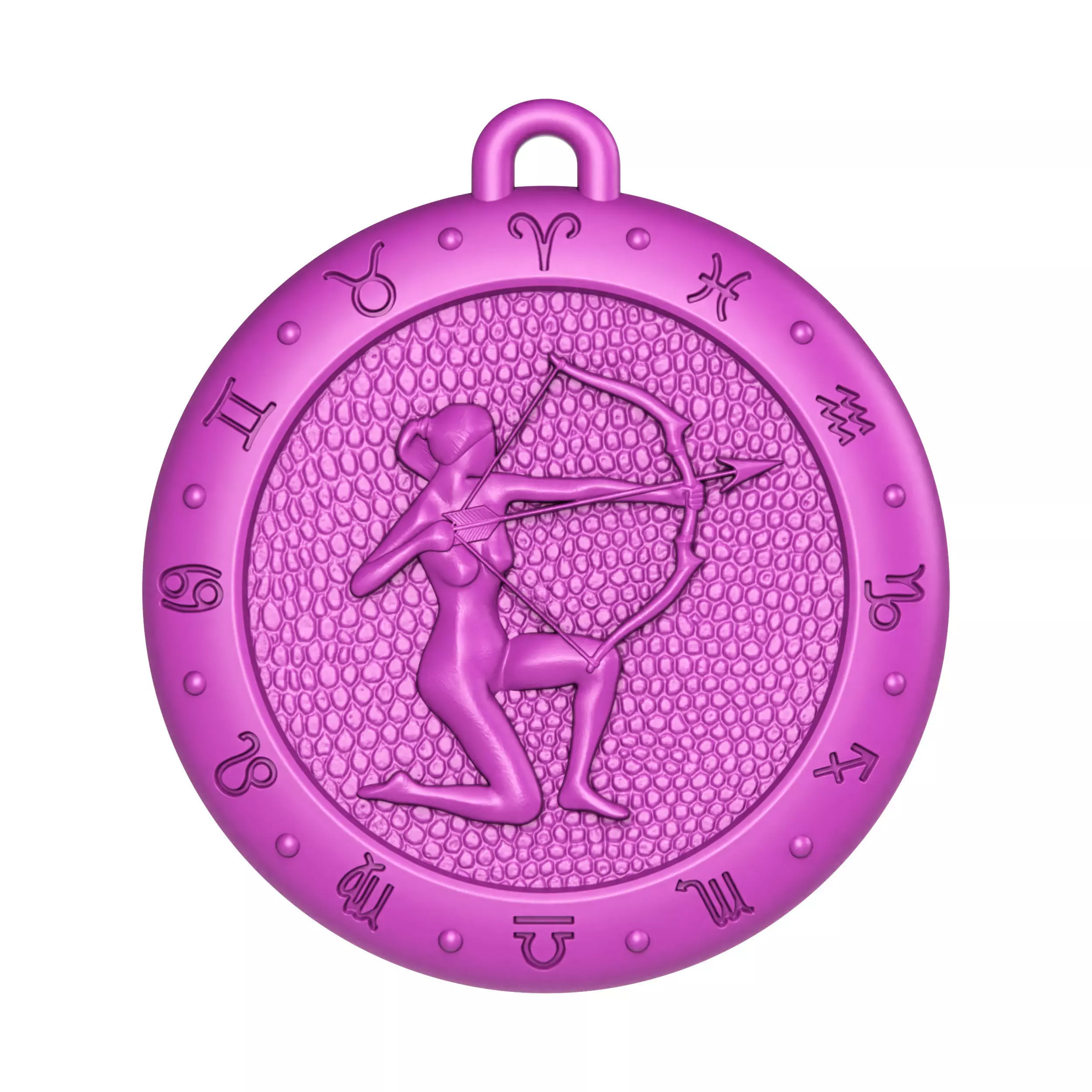 Sagittarius Zodiac Pendant 3D print model_0