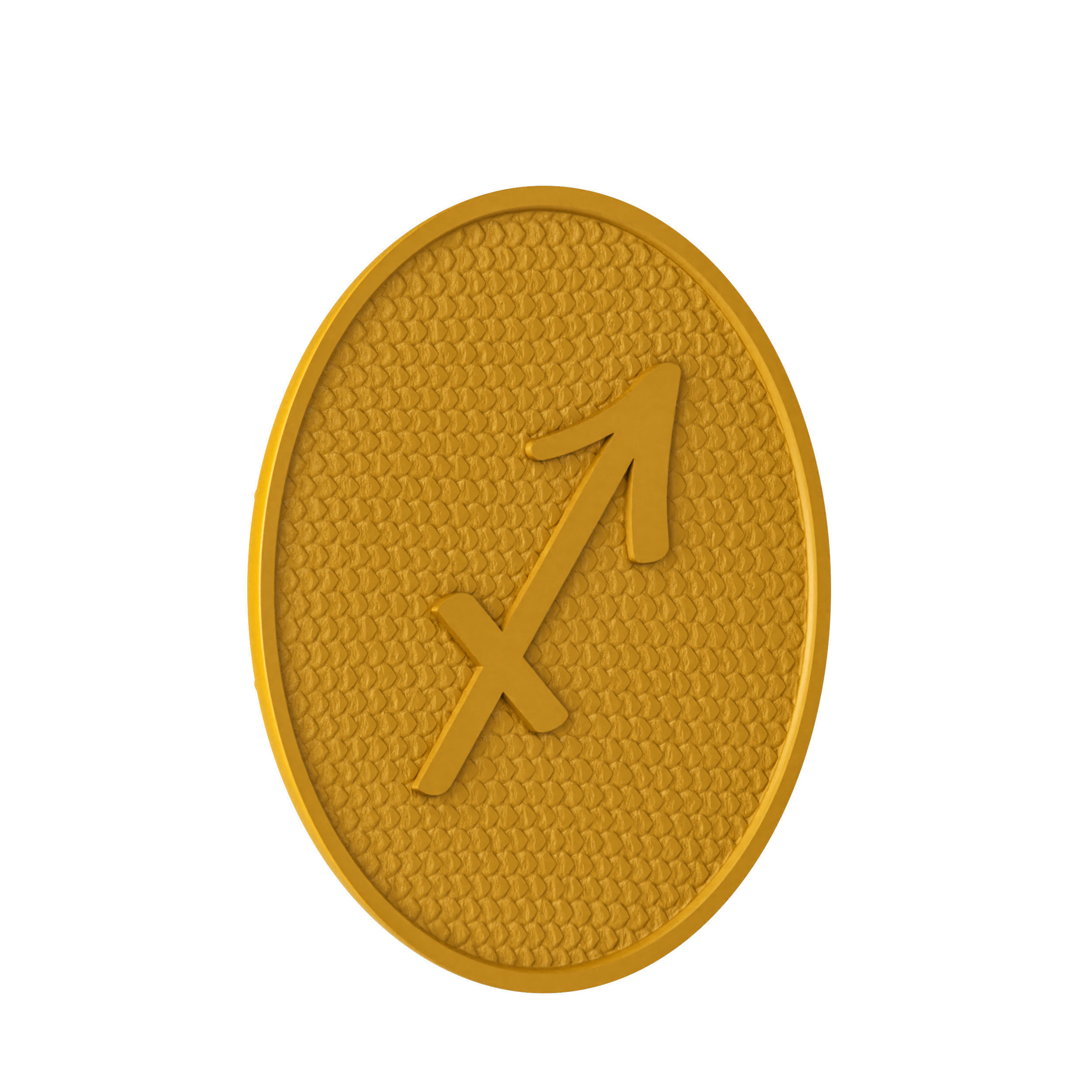 Sagittarius Zodiac Pendant 3D print model_13