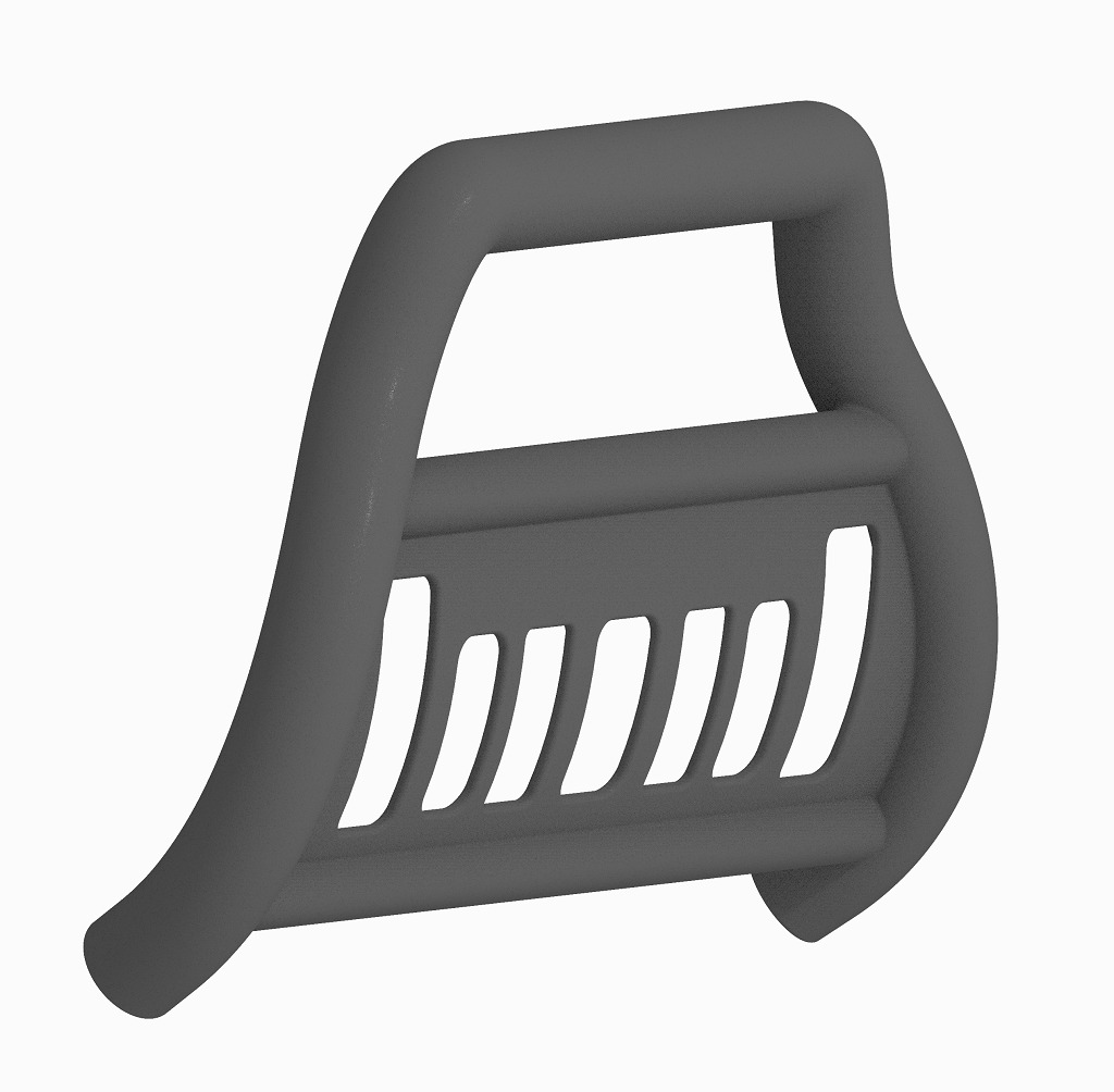 Vehicle Bumper Bull Bar 3D print model_1