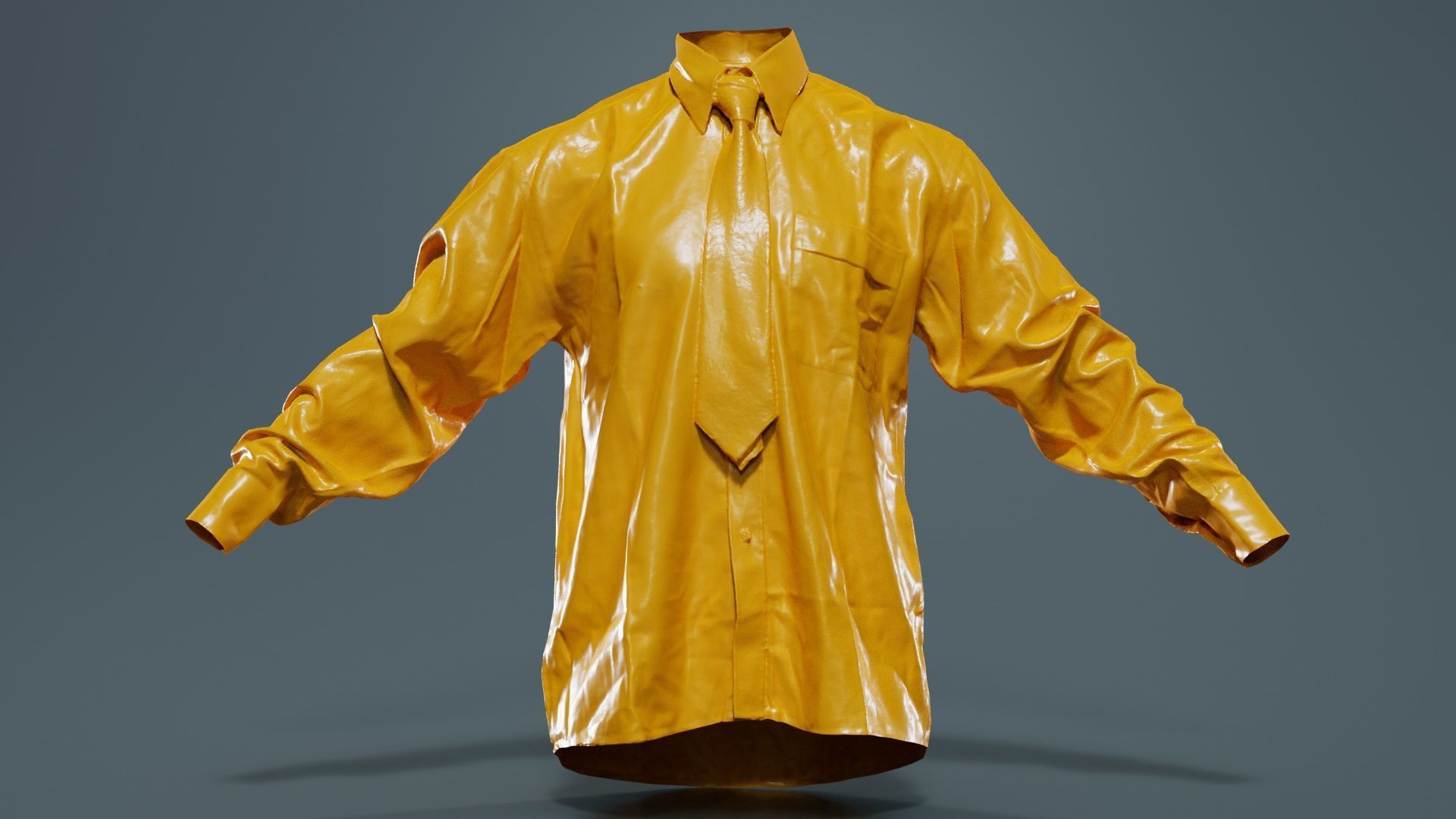 Peaky Blinders Shirt Tie Low-poly 3D model_12