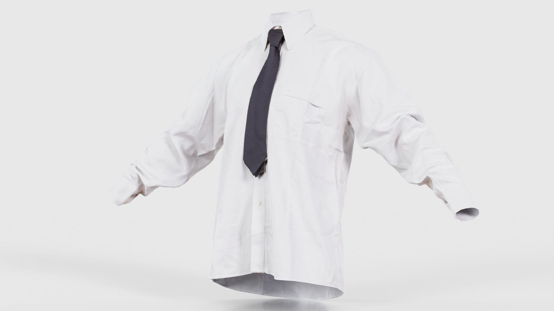 Peaky Blinders Shirt Tie Low-poly 3D model_26