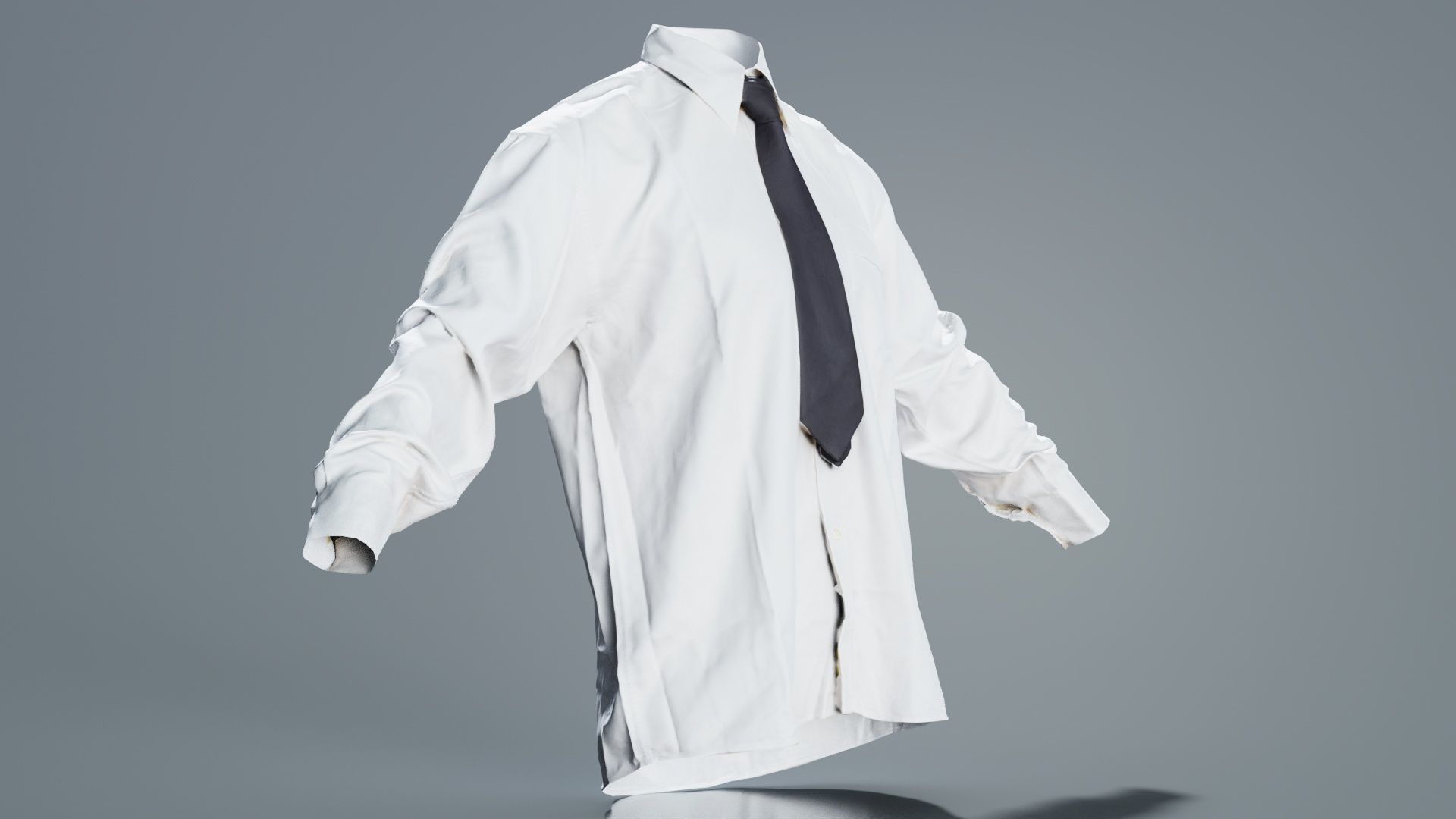 Peaky Blinders Shirt Tie Low-poly 3D model_5