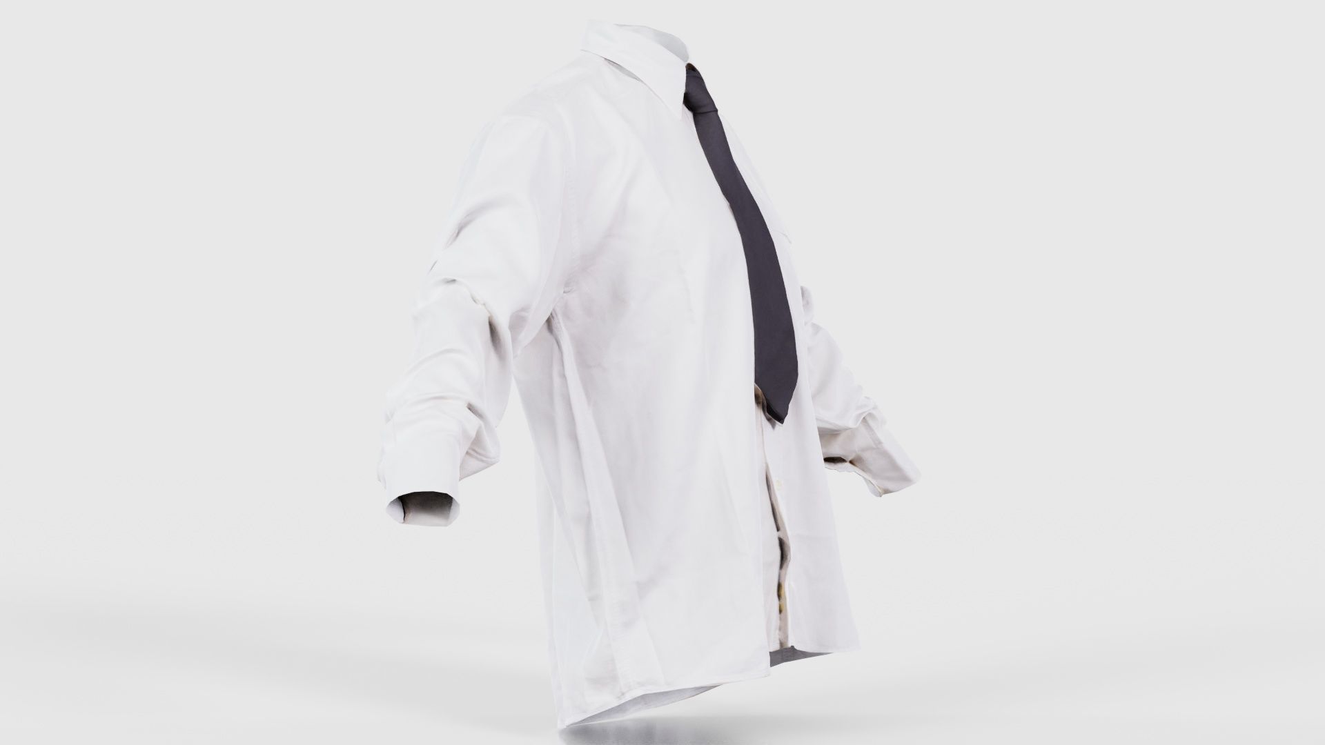 Peaky Blinders Shirt Tie Low-poly 3D model_17