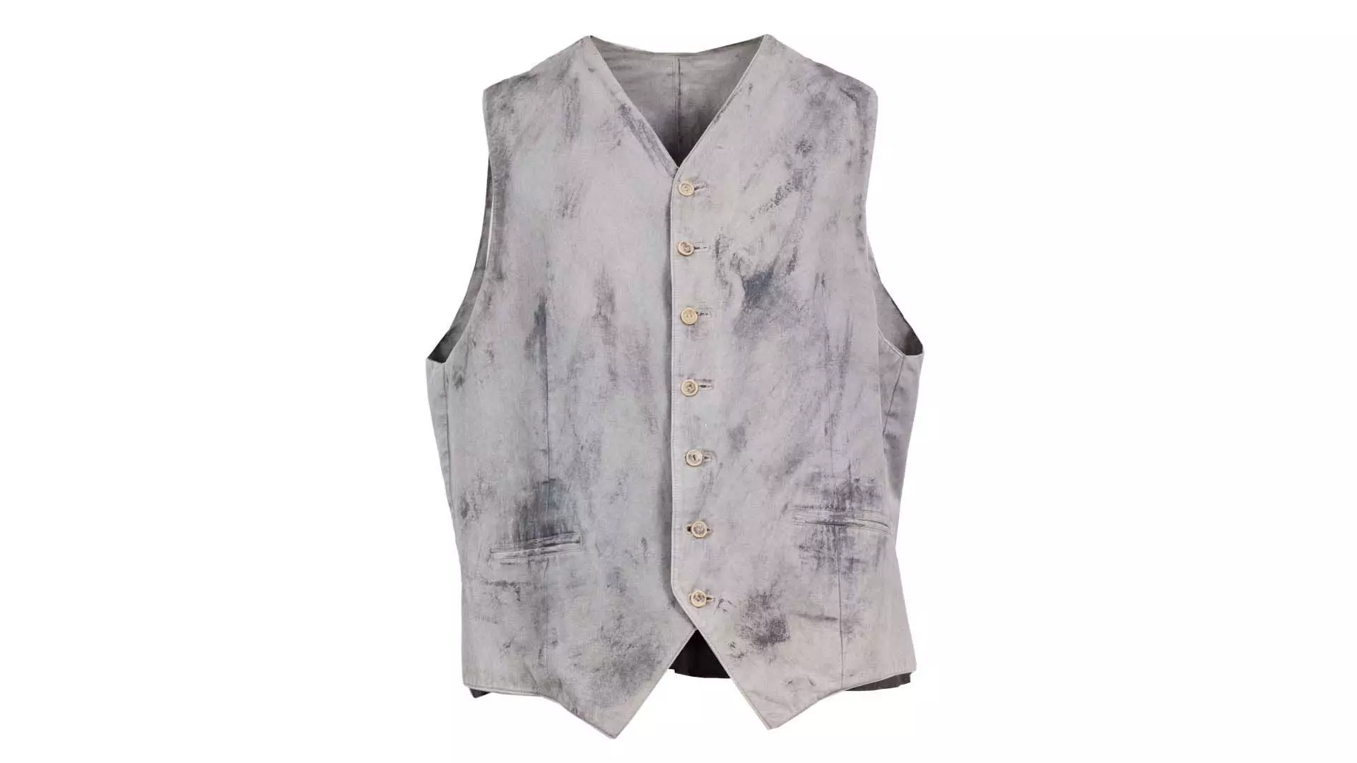 Statue Gilet Low-poly 3D model_0