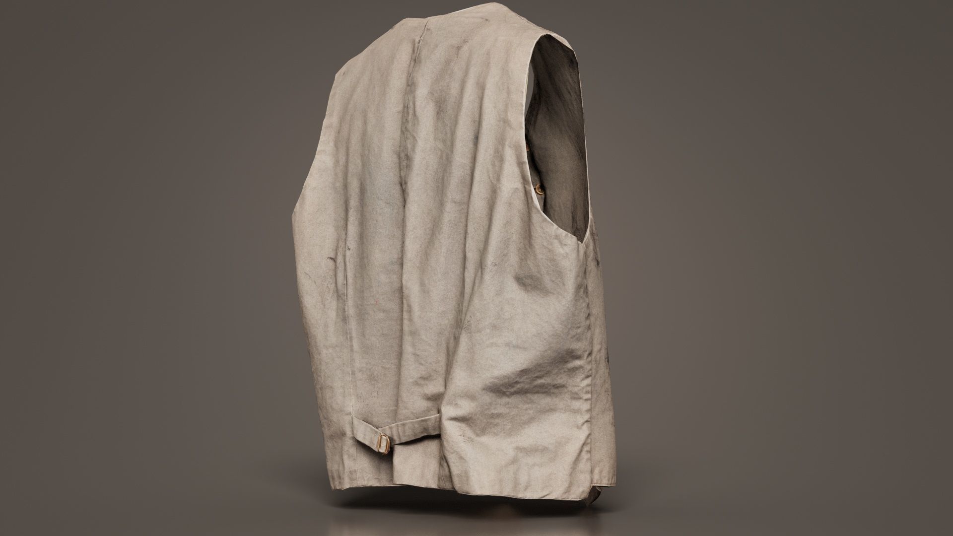 Statue Gilet Low-poly 3D model_4