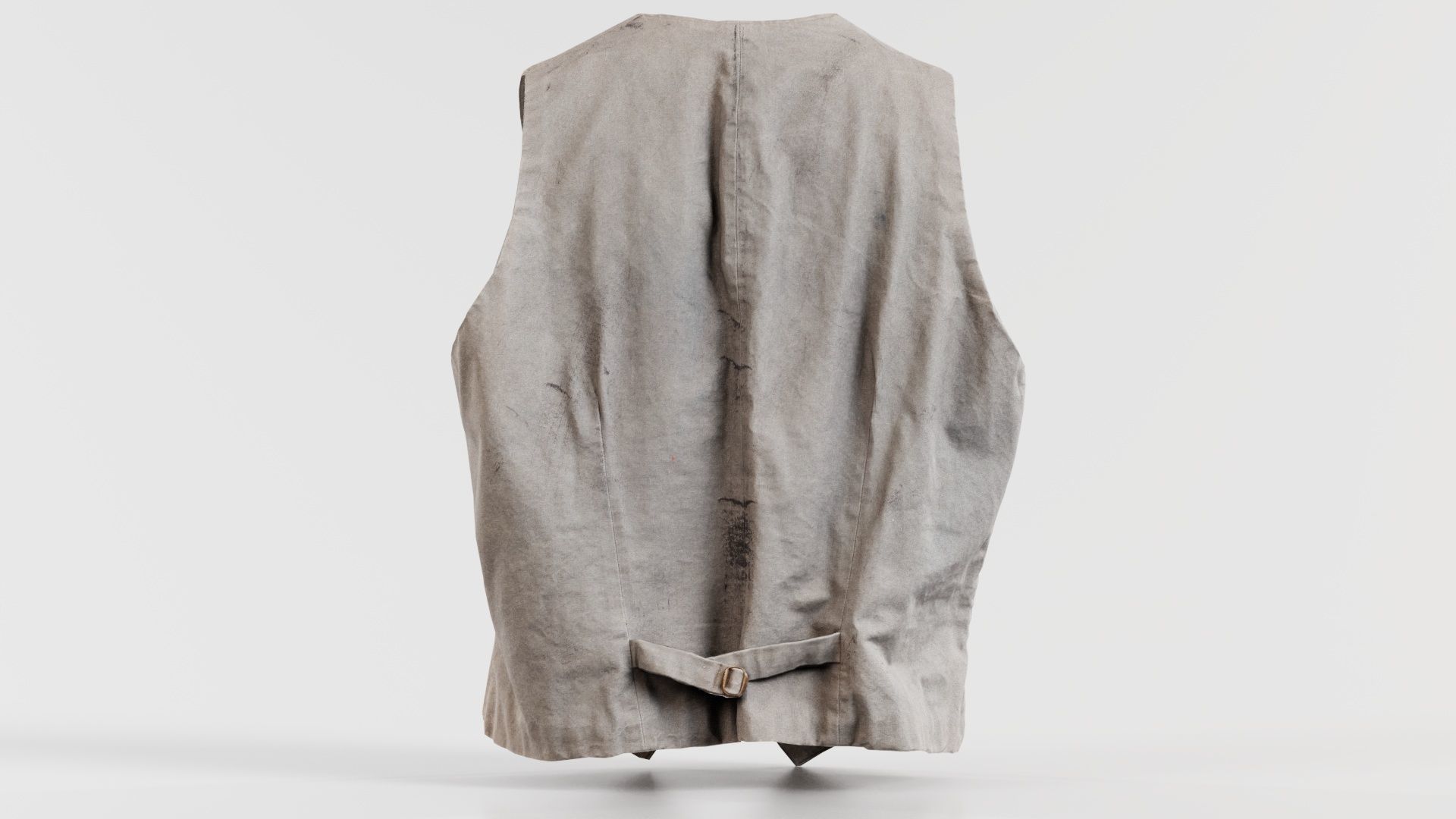 Statue Gilet Low-poly 3D model_1