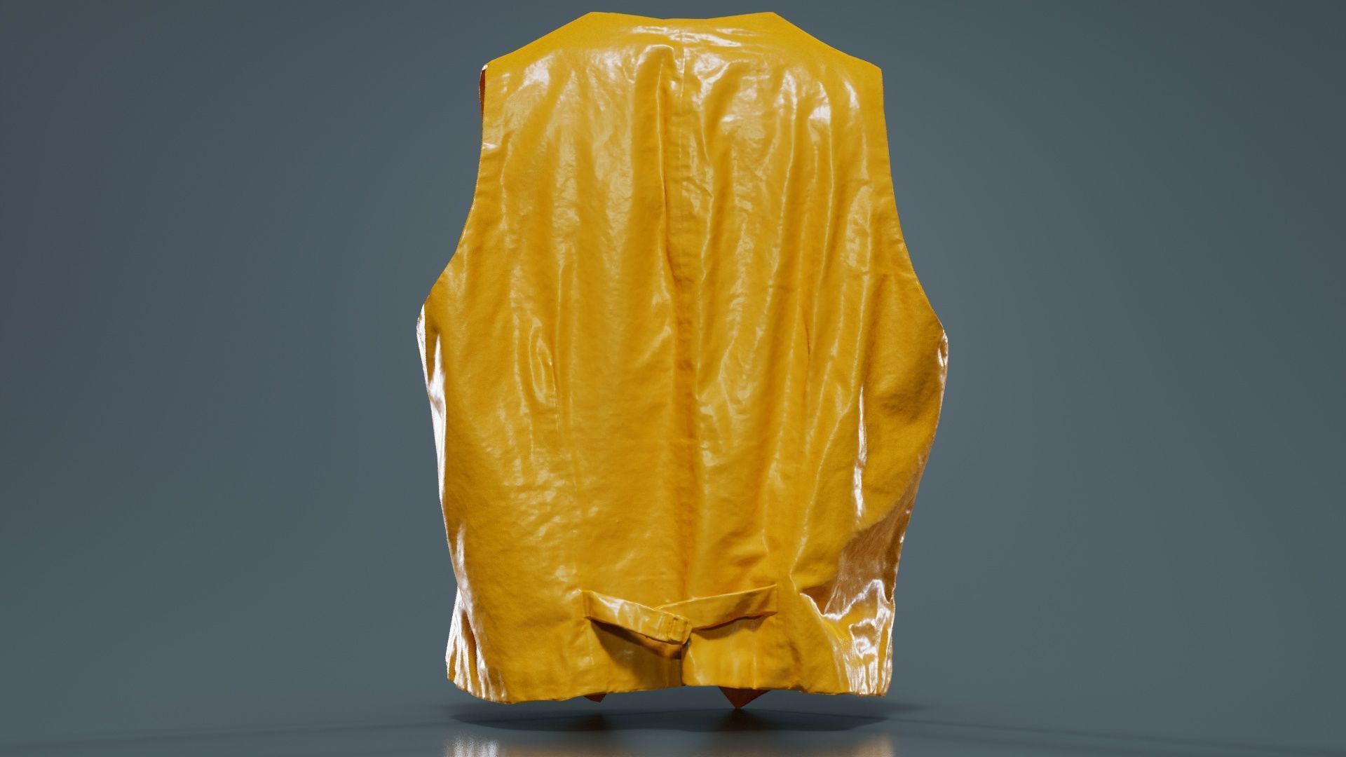 Statue Gilet Low-poly 3D model_13