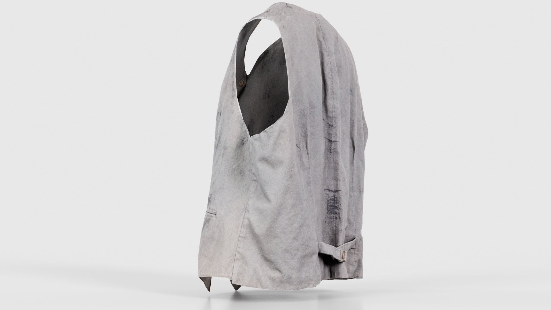 Statue Gilet Low-poly 3D model_23