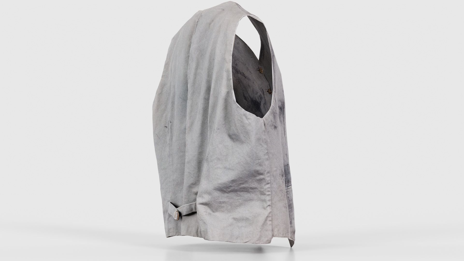 Statue Gilet Low-poly 3D model_19