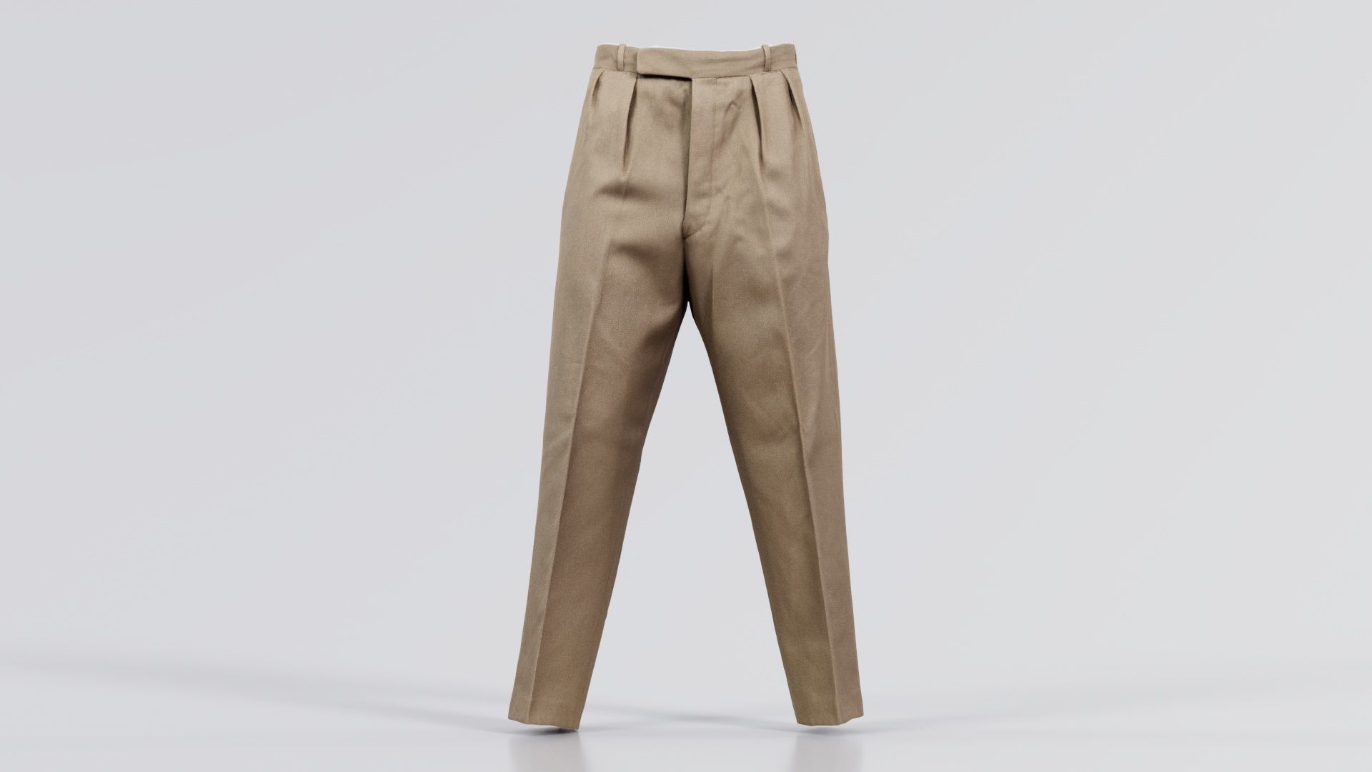 Army Trousers Low-poly 3D model_6