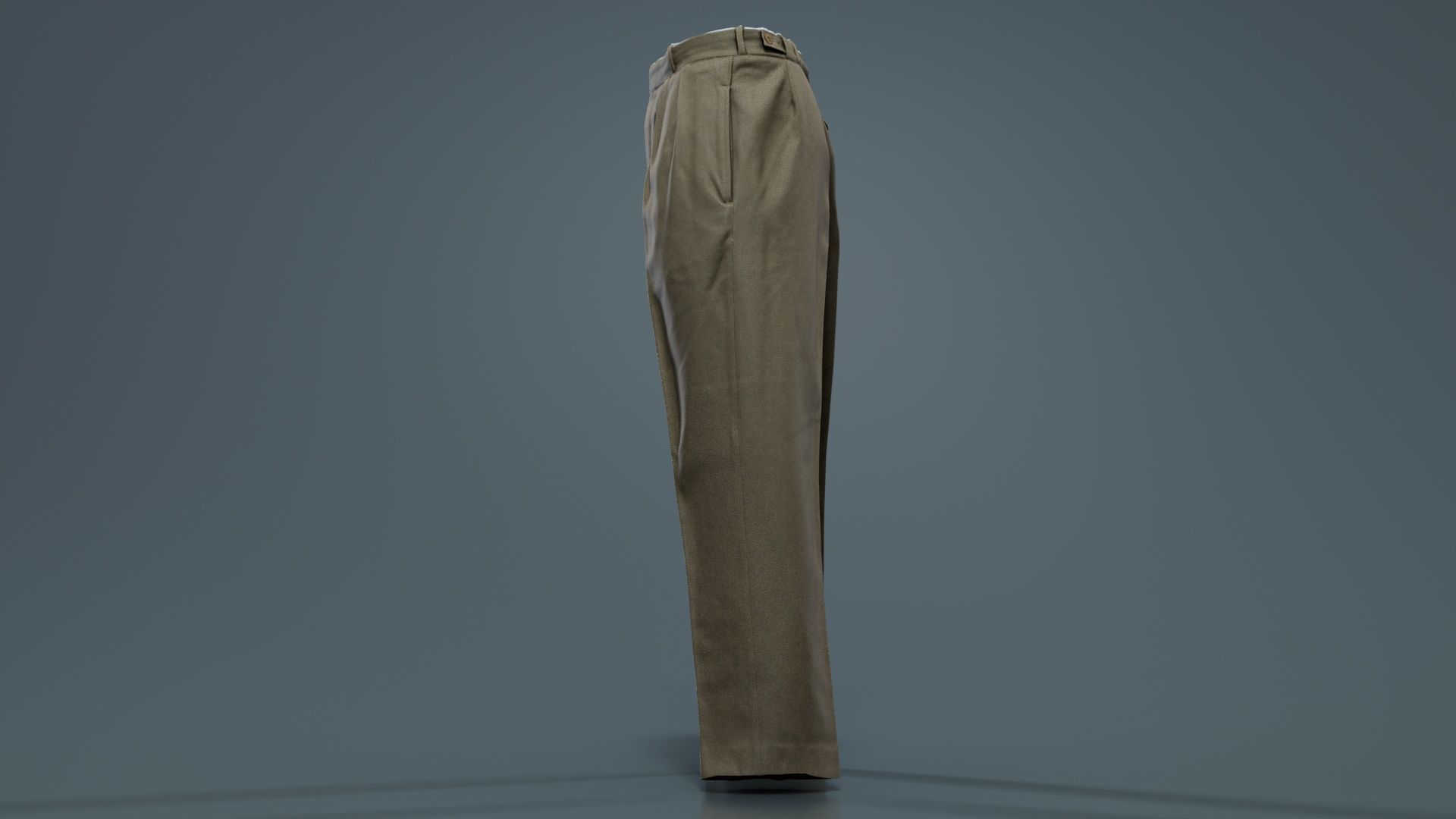 Army Trousers Low-poly 3D model_5