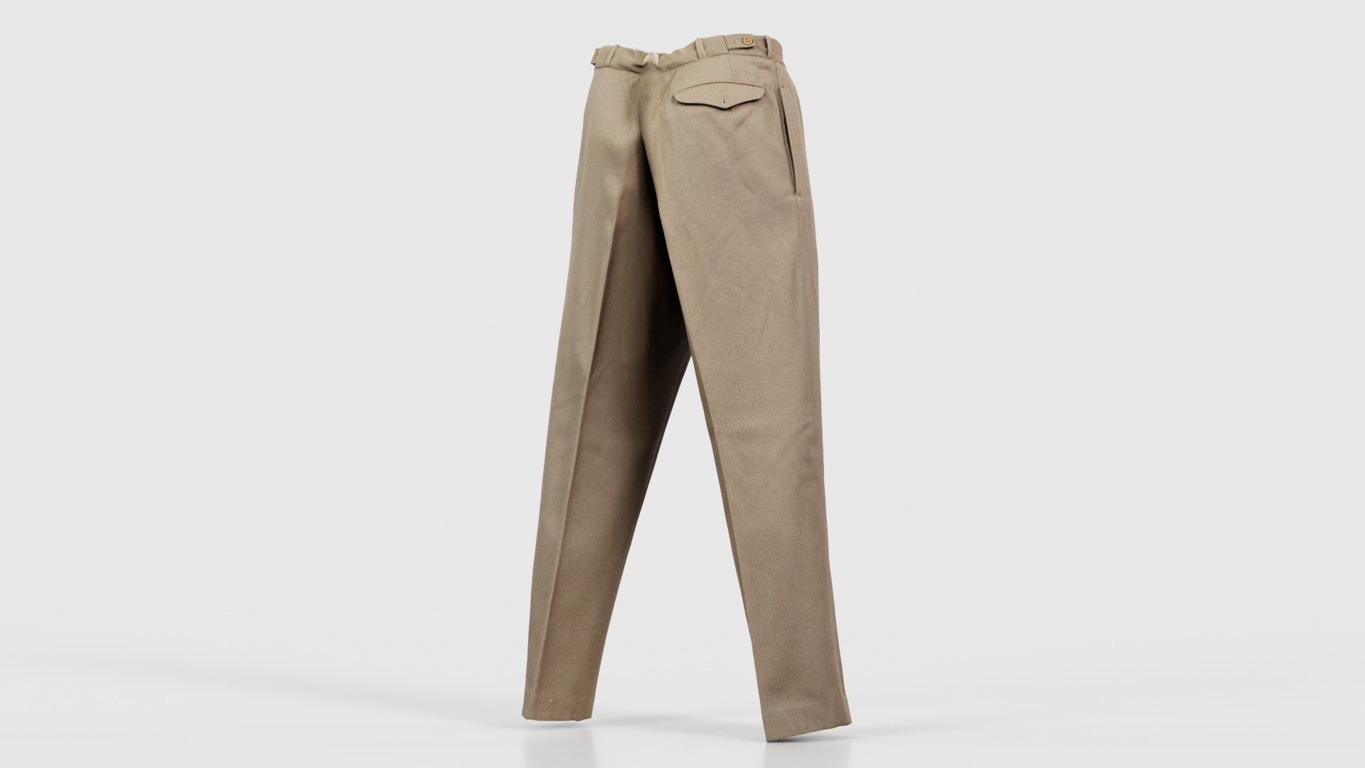 Army Trousers Low-poly 3D model_20
