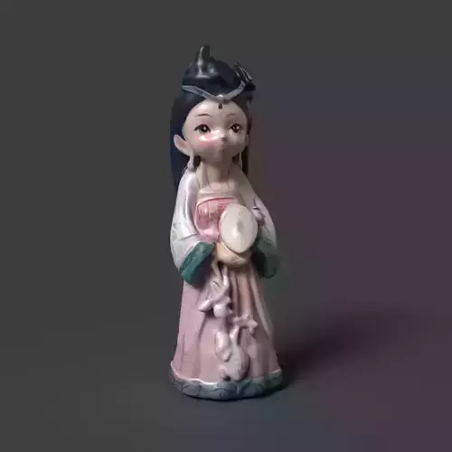Chinese girl doll figure 