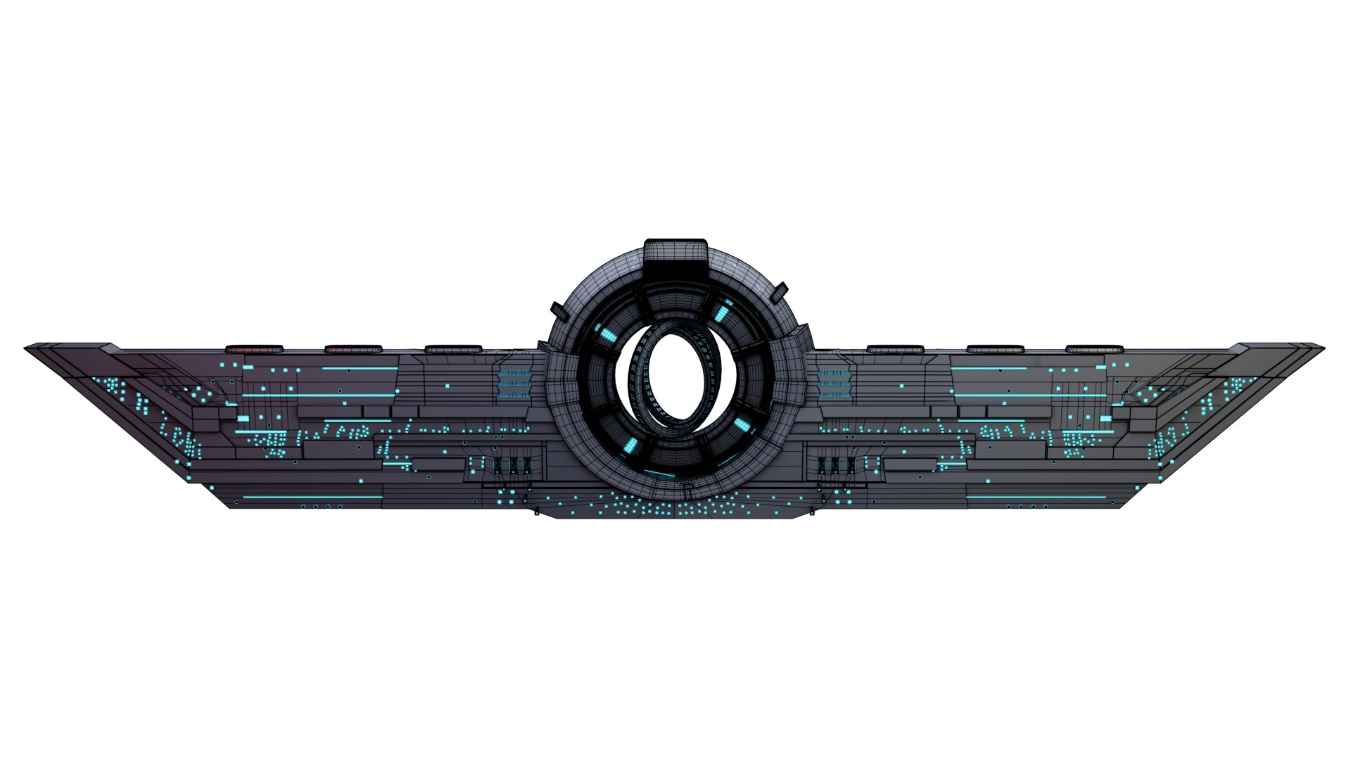 Sci-Fi Alien Spaceship 3D model_2