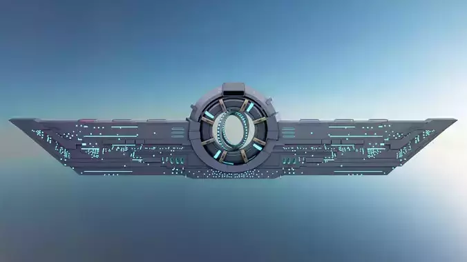 Sci-Fi Alien Spaceship 3D model