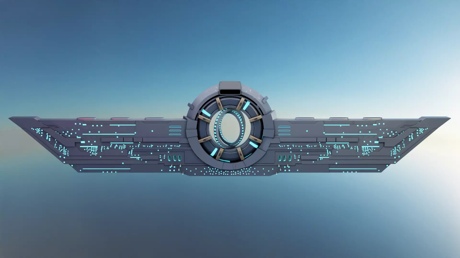 Sci-Fi Alien Spaceship 3D model_0