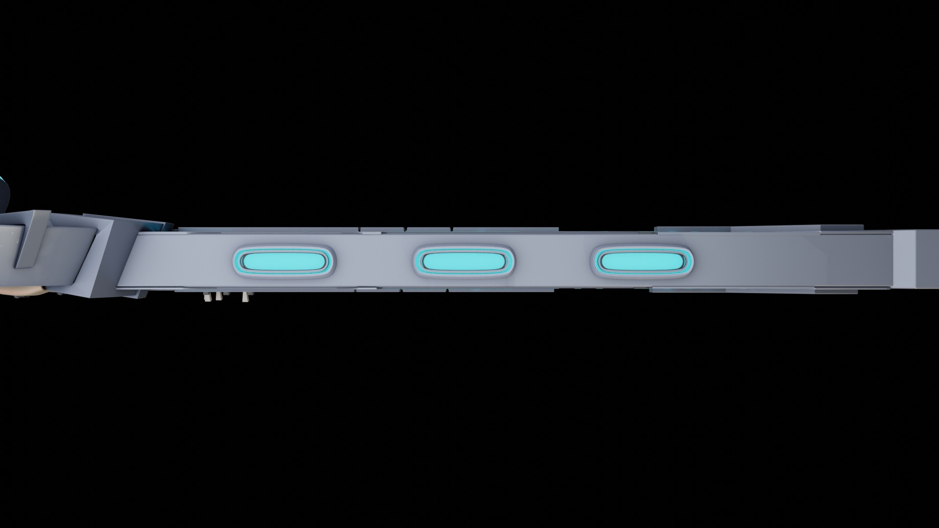 Sci-Fi Alien Spaceship 3D model_13