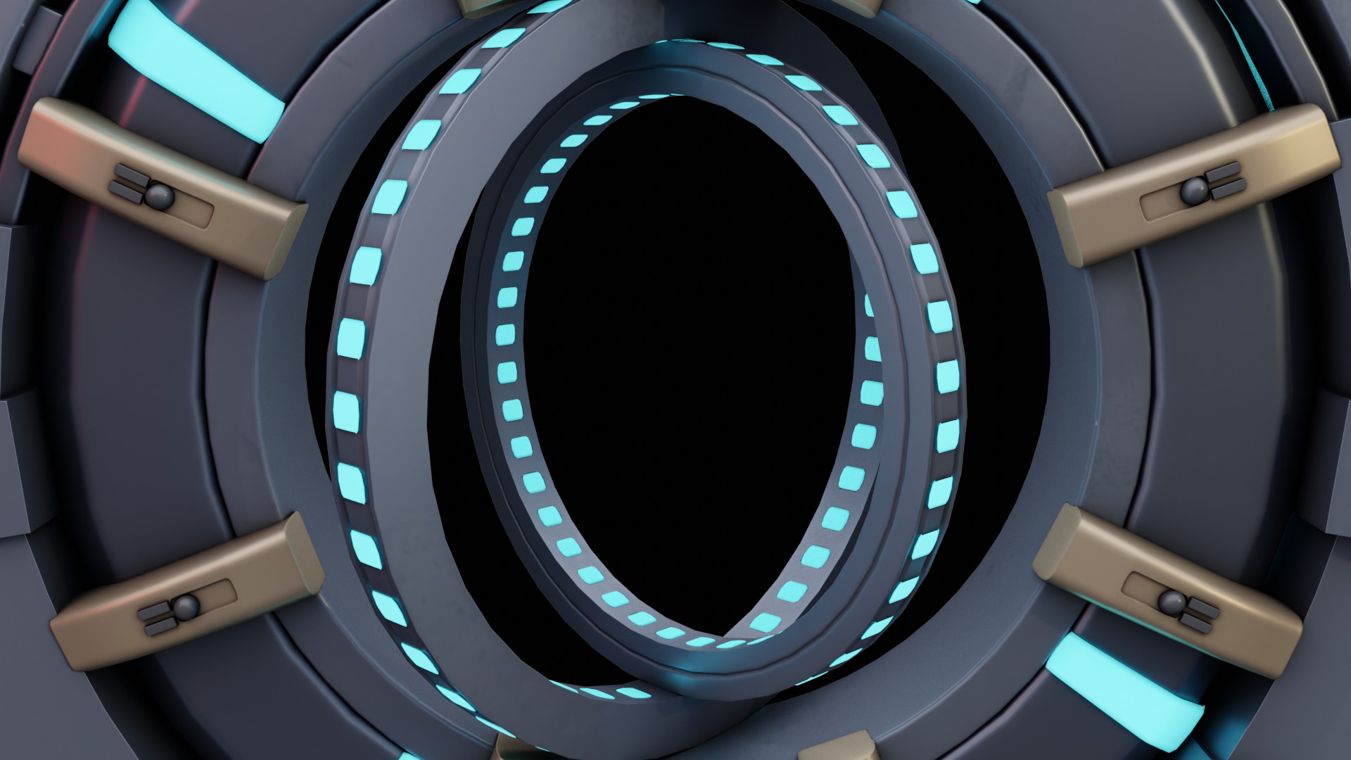 Sci-Fi Alien Spaceship 3D model_8