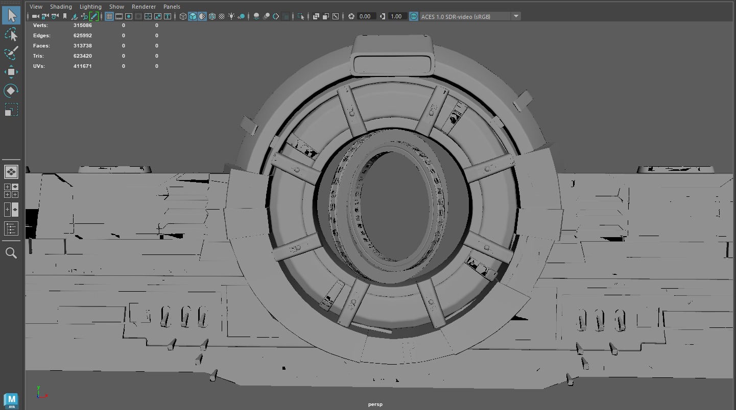 Sci-Fi Alien Spaceship 3D model_16